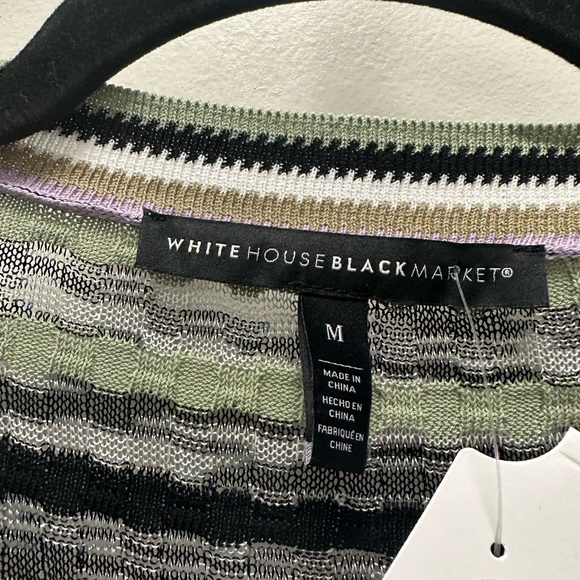 White House Black Market multicolor cardigan size medium - Picture 2 of 2